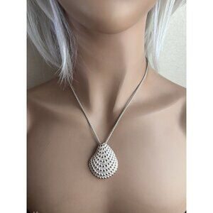 Brighton Cape Cod Shell Pendant Cream Enamel